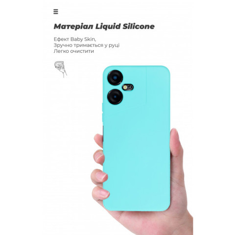Чохол ArmorStandart ICON для Tecno POVA NEO 3 (LH6n) Camera cover Light Blue (ARM70382)