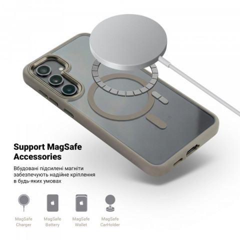 Чохол ArmorStandart Unit MagSafe для Samsung S24 Plus Titanium Grey (ARM74866)