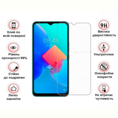 Захисне скло BeCover для Tecno Spark 9 Pro (KH7n) Crystal Clear Glass 3D (708135)