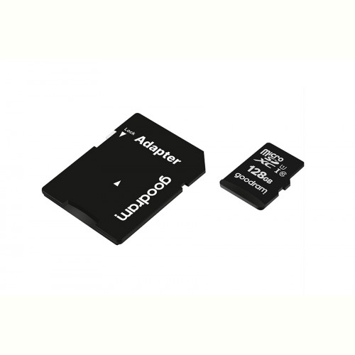 Карта пам`яті MicroSDXC 128GB UHS-I Class 10 Goodram + SD-adapter (M1AA-1280R12)