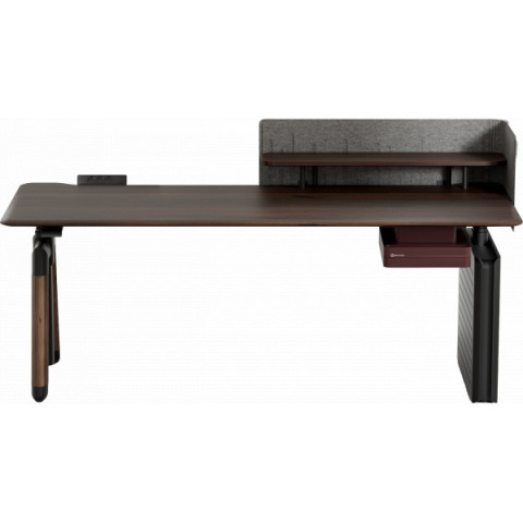 Комп’ютерний стіл з електрорегулюванням висоти Sihoo D07 1.8m Walnut/Black (D07A-101/D07J-101-AB/D07-P) Купити в Україні