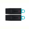 Флеш-накопичувач USB3.2 64GB Kingston DataTraveler Exodia Black/White 2 Pieces (DTX/64GB-2P)