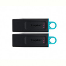 Флеш-накопичувач USB3.2 64GB Kingston DataTraveler Exodia Black/Blue 2 Pieces (DTX/64GB-2P)