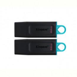 Флеш-накопичувач USB3.2 64GB Kingston DataTraveler Exodia Black/White 2 Pieces (DTX/64GB-2P)