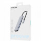 Type-C-Хаб Proove Iron Link 5 in 1 (3*USB3.0 + Type C + HDMI) silver Купити в Україні