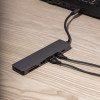 Type-C-Хаб Proove Iron Link 5 in 1 (3*USB3.0 + Type C + HDMI) silver Купити в Україні
