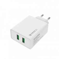 Мережевий зарядний пристрій ColorWay QC3.0 (2USBx3A) White (CW-CHS017Q-WT)