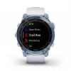 Смарт-годинник Garmin Fenix 7 Sapphire Solar Mineral Blue DLC Titanium with Whitestone Band (010-02540-24)