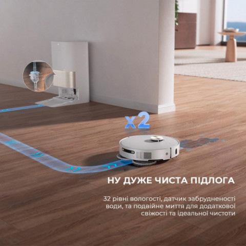 Робот-пилосос Dreame Bot X40 Ultra White (RLX63CE-Wh_)
