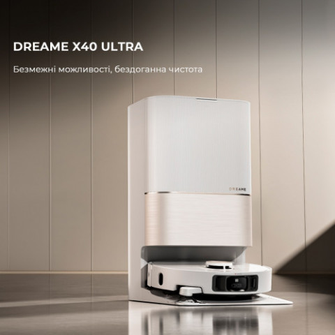 Робот-пилосос Dreame Bot X40 Ultra White (RLX63CE-Wh_)