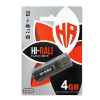 Флеш-накопичувач USB 4GB Hi-Rali Stark Series Black (HI-4GBSTBK)