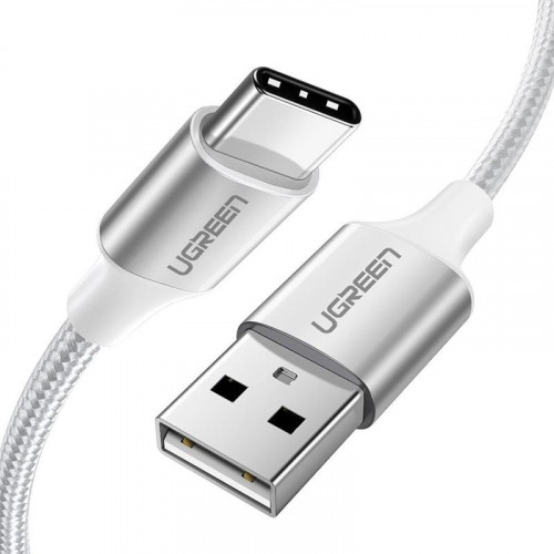 Кабель Ugreen US288 USB - USB-C, 3м, Silver-White (60409)