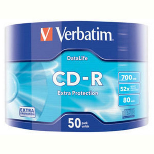 Диски CD-R Verbatim (43787) 700Mb 52x Wrap-box 50 шт Extra