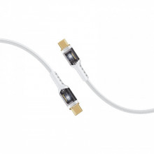 Кабель Promate Lucidline-CC120 USB Type-C - USB Type-C (M/M), 5 A, 100 W, 1.2 м, White