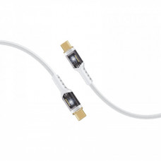 Кабель Promate Lucidline-CC120 USB Type-C - USB Type-C (M/M), 5 A, 100 W, 1.2 м, White