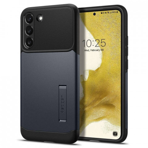 Чохол-накладка Spigen Slim Armor для Samsung Galaxy S22 Plus SM-S906 Metal Slate (ACS03978)