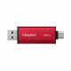 Накопичувач зовнішній SSD 512GB Kingston Dual Portable Red (SPSD/512GB)