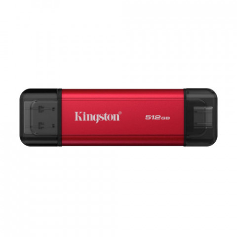 Накопичувач зовнішній SSD 512GB Kingston Dual Portable Red (SPSD/512GB)