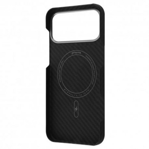 Чохол Proove Carbon Slim MagSafe для IPhone 17 Pro Black (PCCSIP17P002)