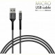 Кабель Intaleo CB0 USB-microUSB 1.2м Black/Grey (1283126495649)