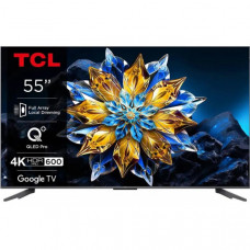 Телевізор 55" TCL QLED Pro 4K 60Hz Smart Google TV Black ONKYO sound