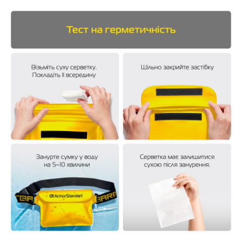 Водонепроникна сумка ArmorStandart Capsule Waist Pouch Yellow (ARM84418)