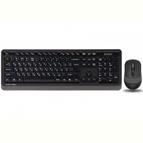 Комплект (клавіатура, мишка) бездротовий A4Tech FG1010 Black/Grey USB