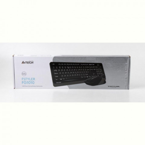 Комплект (клавіатура, мишка) бездротовий A4Tech FG1010 Black/Grey USB