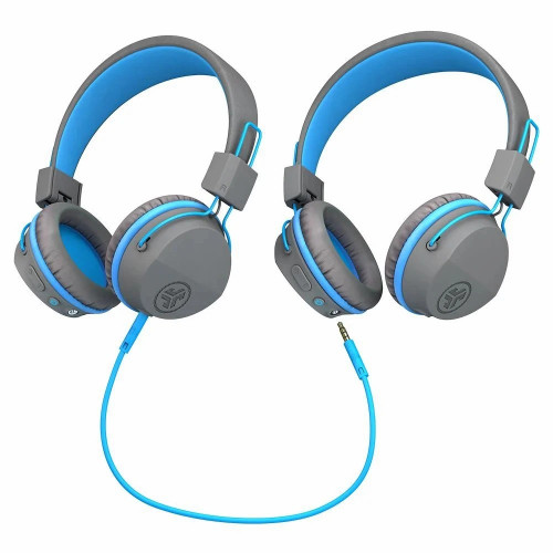 Bluetooth-гарнітура JLab JBuddies Studio Wireless Grey/Blue (IEUHBSTUDIORGRYBLU4)