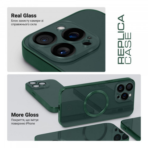 Чохол ArmorStandart Replica MagSafe для Apple iPhone 13 Pro Green (ARM76188)