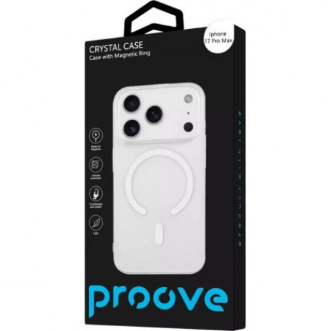Чохол Proove Crystal Case для iPhone 17 Pro Max with Magnetic Ring Brilliance (PCCCIP17PM59)