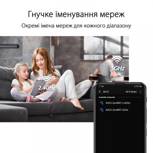 Wi-Fi Mesh система Asus ZenWiFi XD4 Plus 1pk White (90IG07M0-MO3C00)