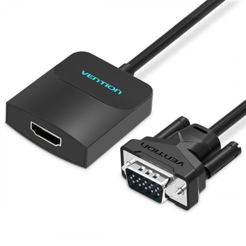 Адаптер Vention VGA-HDMI, 0.2 m, зі звуком і живленням (ACNBB)