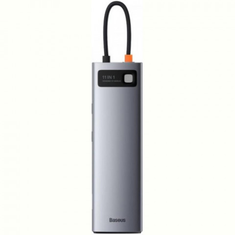 Концентратор USB-C Baseus Metal Gleam Series 11in1 Gray (CAHUB-CT0G)