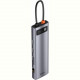 Концентратор USB-C Baseus Metal Gleam Series 11in1 Gray (CAHUB-CT0G)