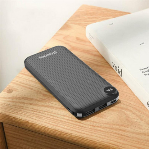 Універсальна мобільна батарея ColorWay Slim, LCD 10000mAh Black (CW-PB100LPH2BK-D)