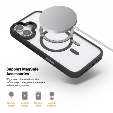 Чохол ArmorStandart Unit MagSafe для Apple iPhone 16 Black (ARM78776)