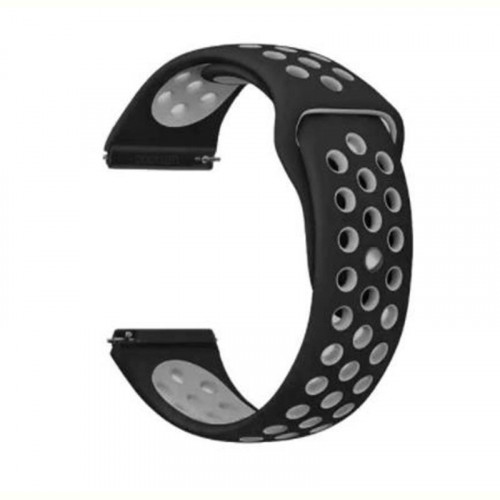 Ремінець BeCover Nike Style для Huawei Watch GT/GT 2 46mm/GT 2 Pro/GT Active/Honor Watch Magic 1/2/GS Pro/Dream Black-Grey (705792)