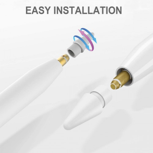 Накінечник Goojodoq для стілуса Apple Pencil (1-2 покоління) 12 Gen Grey (1005002559382423GY)