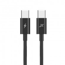 Кабель Grand-X USB Type-C - USB Type-C 60W, 1м, Black (CC-07B)