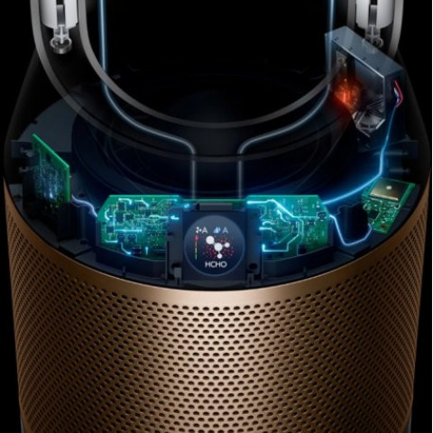 Очисник повітря + зволожувач + вентилятор Dyson PH05 Purifier Humidify+Cool PH2 De-NOx White/Gold (545007-01) EU