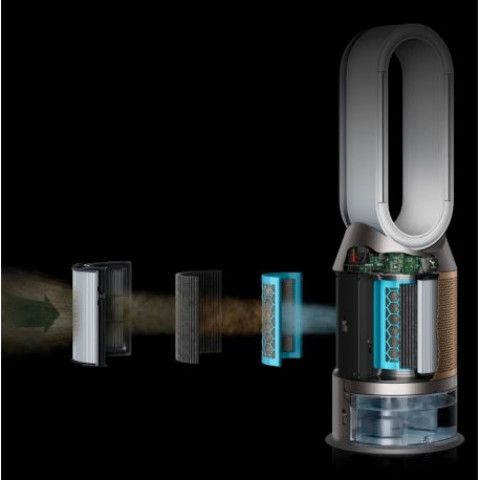 Очисник повітря + зволожувач + вентилятор Dyson PH05 Purifier Humidify+Cool PH2 De-NOx White/Gold (545007-01) EU