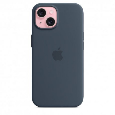 Чохол Apple iPhone 15 Silicone Case with MagSafe Storm Blue (MT0N3)