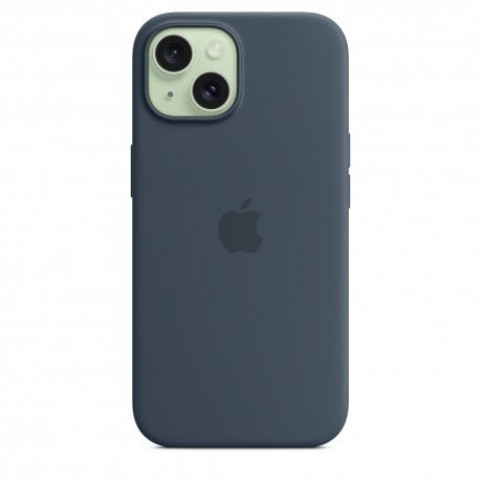 Чохол Apple iPhone 15 Silicone Case with MagSafe Storm Blue (MT0N3)