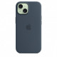 Чохол Apple iPhone 15 Silicone Case with MagSafe Storm Blue (MT0N3)