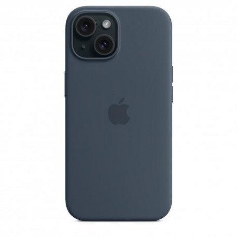 Чохол Apple iPhone 15 Silicone Case with MagSafe Storm Blue (MT0N3)