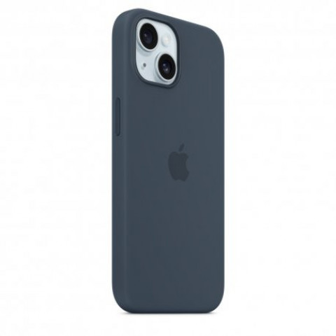 Чохол Apple iPhone 15 Silicone Case with MagSafe Storm Blue (MT0N3)