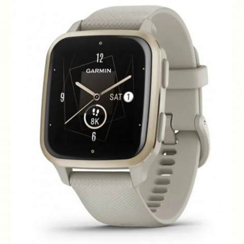 Смарт-годинник Garmin Venu Sq 2 Music Ivory/Peach Gold (010-02700-01)