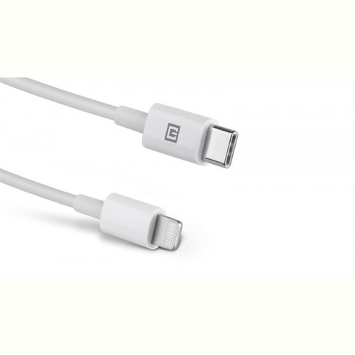 Кабель REAL-EL USB-C-Lightning 1m, White (4743304104680)