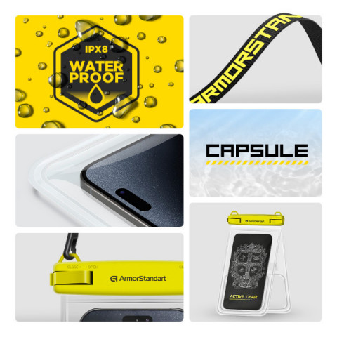 Водонепроникний чохол ArmorStandart Сapsule Double Pockets Yellow (ARM84416)